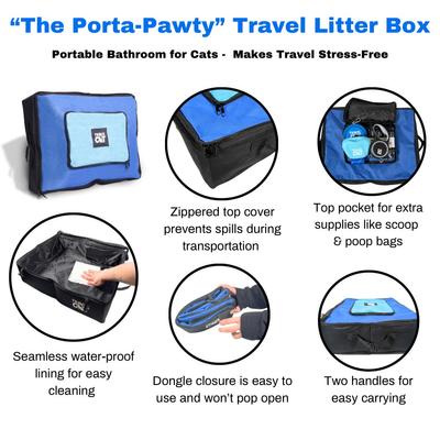 Show full view: Travel Cat the Porta-Pawty Portable Cat Litter Box slide 2 of 11