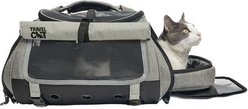 Travel Cat The Transpurrter Airline Approved Backpack Cat Carrier, Heather Grey