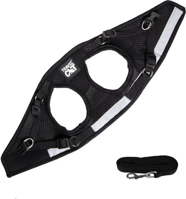 Show full view: Travel Cat The True Adventurer Reflective Cat & Kitten Harness & Leash, Black, Small slide 6 of 12