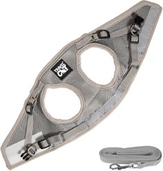Travel Cat The True Adventurer Reflective Cat & Kitten Harness & Leash, Grey, Medium slide 2 of 9
