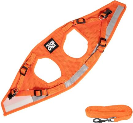 Show full view: Travel Cat The True Adventurer Reflective Cat & Kitten Harness & Leash, Orange, Extra-Small slide 7 of 13