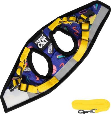 Show full view: Travel Cat The True Adventurer Reflective Cat & Kitten Harness & Leash, The 90s Cat, Medium slide 6 of 12
