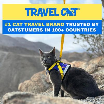 Show full view: Travel Cat The True Adventurer Reflective Cat & Kitten Harness & Leash, The 90s Cat, Medium slide 5 of 12