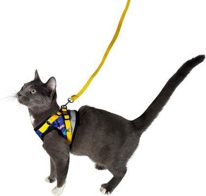 Show full view: Travel Cat The True Adventurer Reflective Cat & Kitten Harness & Leash, The 90s Cat, Medium slide 7 of 12