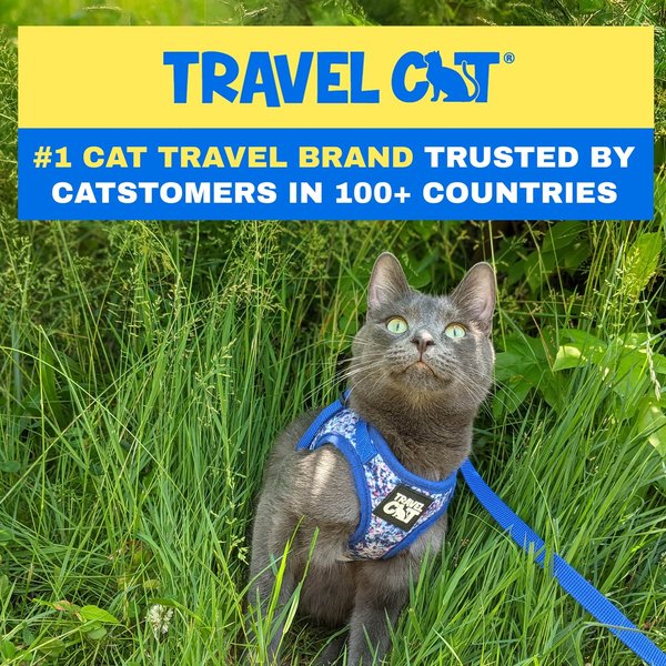 Show full view: Travel Cat The True Adventurer Reflective Cat & Kitten Harness & Leash, The Groovy Cat, Large slide 5 of 12