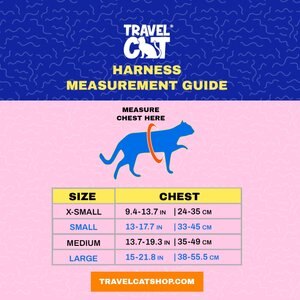 Travel Cat The True Adventurer Reflective Cat & Kitten Harness & Leash, The Groovy Cat, Medium