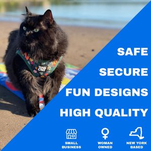 Travel Cat The True Adventurer Reflective Cat & Kitten Harness & Leash, The Hawaiian Shirt, Medium