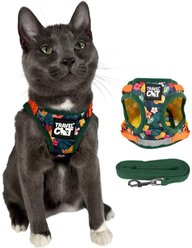 Travel Cat The True Adventurer Reflective Cat & Kitten Harness & Leash, The Hawaiian Shirt, Small