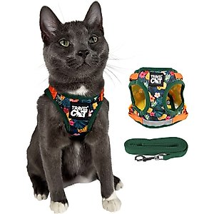 Travel Cat The True Adventurer Reflective Cat & Kitten Harness & Leash, The Hawaiian Shirt, Small