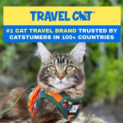 Travel Cat The True Adventurer Reflective Cat & Kitten Harness & Leash, The Hawaiian Shirt, Small slide 2 of 9