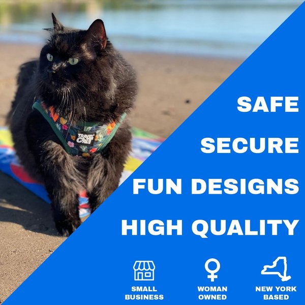 Show full view: Travel Cat The True Adventurer Reflective Cat & Kitten Harness & Leash, The Hawaiian Shirt, Small slide 4 of 12