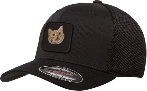 Show full view: Tribe Socks Personalized Flexfit Hat with Custom Dog & Cat Photo, Black slide 3 of 3