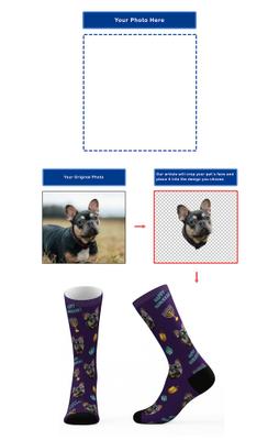 Show full view: Tribe Socks Personalized Hannukah Pet Face Socks slide 2 of 4