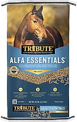Tribute Equine Nutrition Alfa Essentials Pellets Horse Feed, 50-lb bag