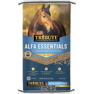 Tribute Equine Nutrition Alfa Essentials Pellets Horse Feed, 50-lb bag
