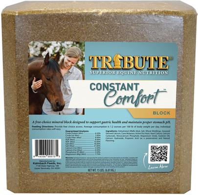 Show full view: Tribute Equine Nutrition Constant Comfort Gastric Health Horse Supplement, 15-lbs block slide 1 of 9