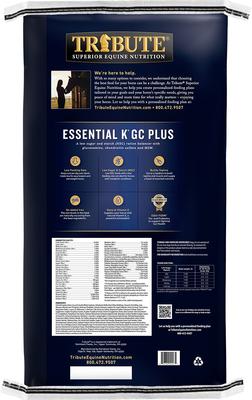 Show full view: Tribute Equine Nutrition Essential K GC Plus Low-NSC, Joint Support Horse Feed, 50-lb bag slide 2 of 10