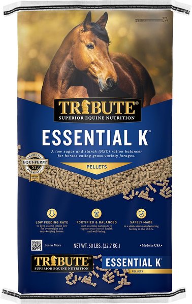 Tribute Equine Nutrition Essential K Low-NSC Horse Feed