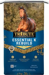 Tribute Equine Nutrition Essential K Rebuild Horse Feed, 50-lb bag