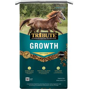 Tribute Equine Nutrition Growth Textured Horse Feed, 50-lb bag
