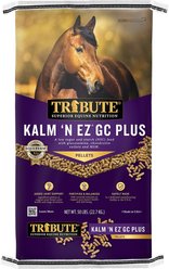 Tribute Equine Nutrition Kalm 'N EZ GC Plus Low-NSC, Joint Support Horse Feed, 50-lb bag