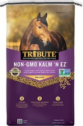 Tribute Equine Nutrition Kalm 'N EZ Pellet Low-NSC, Non-GMO Horse Feed, 50-lb bag