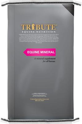 Show full view: Tribute Equine Nutrition Non-GMO Equine 12-8 Mineral Powder Horse Supplement, 25-lb bag slide 3 of 5