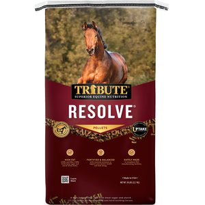 Tribute Equine Nutrition Resolve High Fat Horse Feed, 50-lb bag