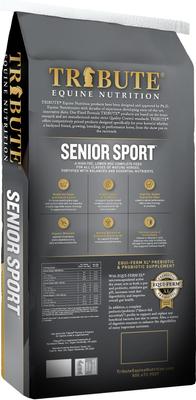 Show full view: Tribute Equine Nutrition Senior Sport with Glucosamine Textured Horse Feed, 50-lb bag slide 2 of 6