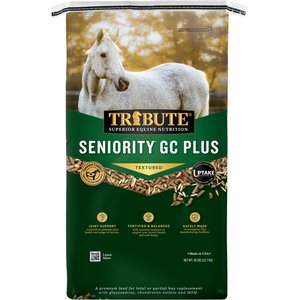 Tribute Equine Nutrition Seniority GC Plus Horse Feed, 50-lb bag