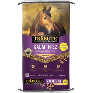 Tribute Equine Nutrition Soy-Free Kalm 'N EZ Pellet Horse Feed, 50-lb bag