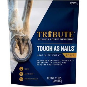 Tribute Equine Nutrition Tough As Nails Hoof Health Pellets Horse Supplement, 11-lb bag