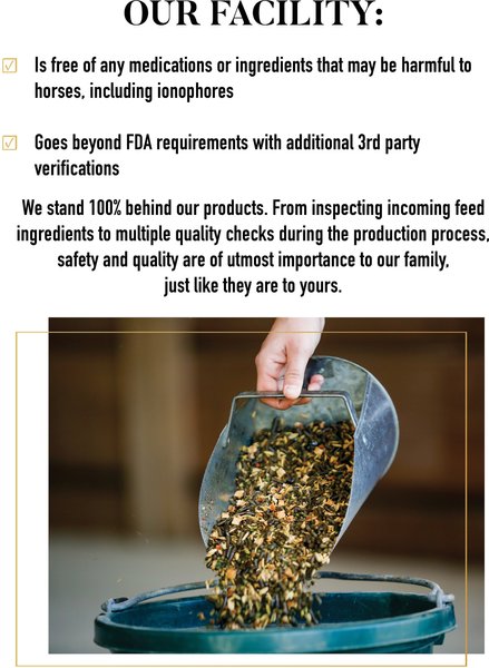 Show full view: Tribute Equine Nutrition Wholesome Blends Balancer Horse Feed, 50-lb bag slide 6 of 11