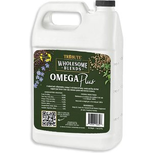 Tribute Equine Nutrition Wholesome Blends Omega Plus Anti-Inflammatory Liquid Horse Supplement, 7-lb jug