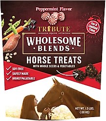 Tribute Equine Nutrition Wholesome Blends Peppermint Horse Treats, 1.5-lb bag