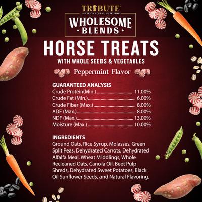 Show full view: Tribute Equine Nutrition Wholesome Blends Peppermint Horse Treats, 1.5-lb bag slide 4 of 5