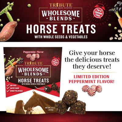 Show full view: Tribute Equine Nutrition Wholesome Blends Peppermint Horse Treats, 1.5-lb bag slide 3 of 5