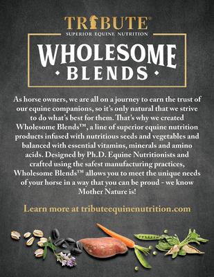 Show full view: Tribute Equine Nutrition Wholesome Blends Senior Horse Feed, 50-lb bag slide 3 of 11