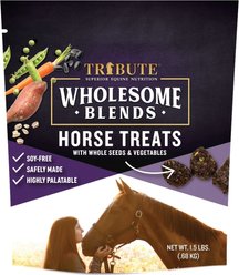 Tribute Equine Nutrition Wholesome Blends Soy-Free Horse Treats, 1.5-lb bag