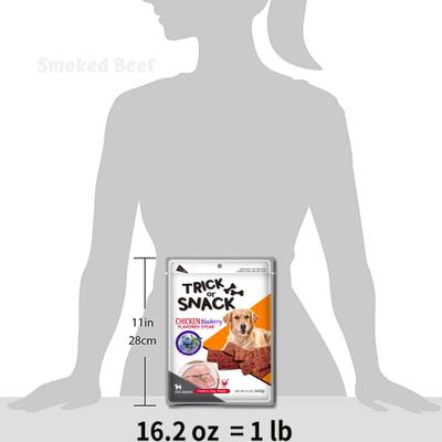 Show full view: Trick or Snack Chicken & Blueberry Flavored Steak Dog Treats, 1-lb bag slide 7 of 9