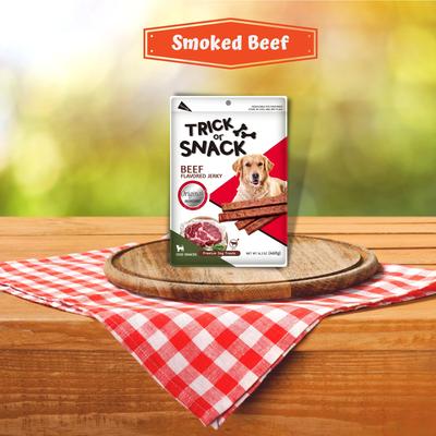 Show full view: Trick or Snack Natural Smoked Delicious Soft Tender Nutritious Healthy Beef Original Jerky Dog Treat, 1-lb bag slide 9 of 11