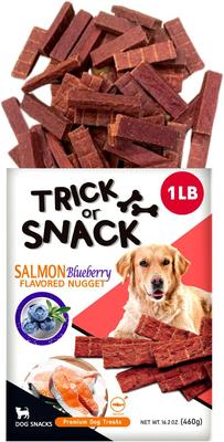 Show full view: Trick or Snack Salmon & Blueberry Flavored Nugget Dog Treats, 1-lb bag slide 4 of 9