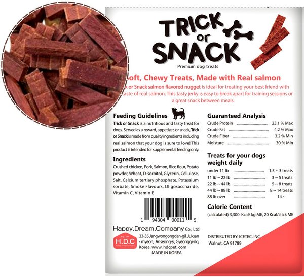 Trick or Snack Salmon & Cranberry Flavored Nugget Dog Treats, 1-lb bag