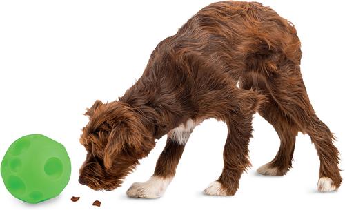 Show full view: Tricky Treat Giggle Ball Squeaky Dog Toy, Green, Large slide 5 of 6