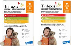 Trifexis Chewable Tablet for Dogs, 10.1-20 lbs, (Orange Box), 12 Chewable Tablets (12-mos. supply)