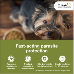 Trifexis Chewable Tablet for Dogs, 5-10 lbs, (Magenta Box), 6 Chewable Tablets (6-mos. supply) slide 2 of 9