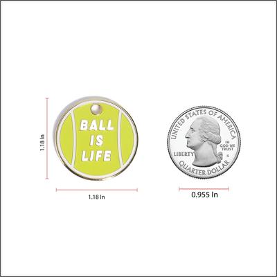 Show full view: Trill Paws Ball is Life Personalized Dog & Cat ID Tag slide 4 of 6