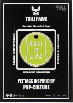 Show full view: Trill Paws Ball is Life Personalized Dog & Cat ID Tag slide 5 of 6
