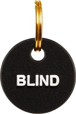 Show full view: Trill Paws Blind MinI Charm Dog & Cat Collar, Black slide 2 of 4