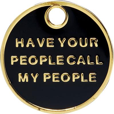 Show full view: Trill Paws Call My People Personalized Dog & Cat ID Tag slide 1 of 7